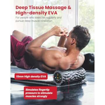 FITINDEX Foam Roller for Back Pain, 5-Speed Vibrating Foam Roller Muscle Massage, FSA HSA Eligible E...