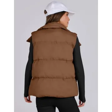 ANRABESS Stylish Women Puffer Vest for Winter Warmth