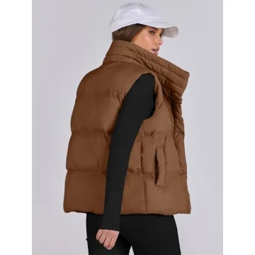 ANRABESS Stylish Women Puffer Vest for Winter Warmth