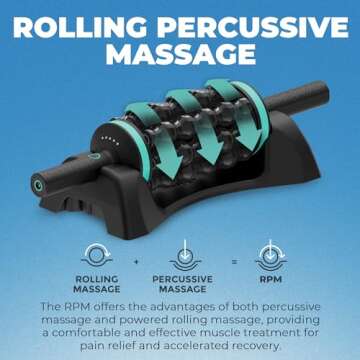 Chirp RPM Rolling Percussive Massager, Percussive Therapy, Whole Body Relief, Deep Tissue and Muscle...