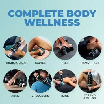 Chirp RPM Rolling Percussive Massager, Percussive Therapy, Whole Body Relief, Deep Tissue and Muscle Recovery, Percussion Massage, Rechargeable, Hands-Free Base, Powerful, 5-Speed Reversible Spin