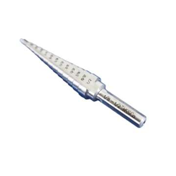 TEMO M35 Cobalt Double Flute Step Drill, 13 Size From 1/8 Inch To 1/2 Inch, 1/4 Inch Shank