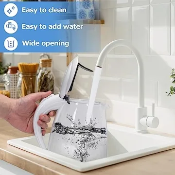 Aigostar 1500W Electric Kettle with Filter and LED Light