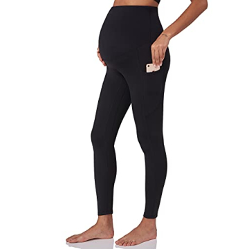 POSHDIVAH Women's Maternity Fleece Lined Leggings for Winter Warmth, Yoga & Active Lifestyle