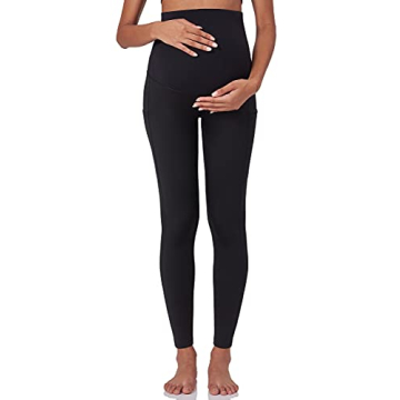 POSHDIVAH Women's Maternity Fleece Lined Leggings