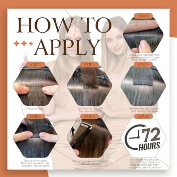 Full Shine Seamless Tape in Hair Extensions - Ash Blonde