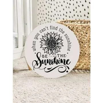 DGAGA Silk Screen Stencils,Sunflower Self Adhesive Silk Screen Stencils Reusable,Be The Sunshine Mes...