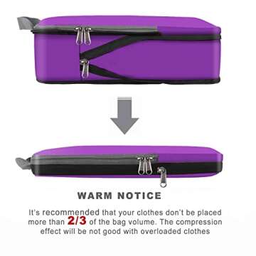 BAGAIL Compression Packing Cubes for Organized Travel