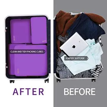 BAGAIL Compression Packing Cubes for Organized Travel
