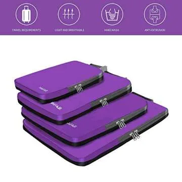 BAGAIL Compression Packing Cubes for Organized Travel