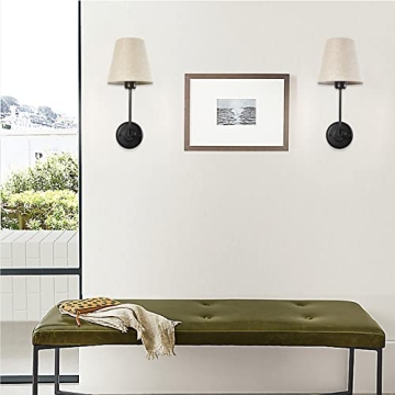 Buy PASSICA Vintage Industrial Wall Sconces Set of 2