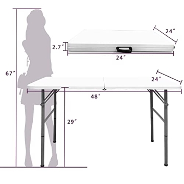 Gocamptoo 4ft Portable Folding Table for Every Event