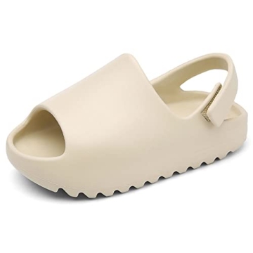 GRS GRANDROSÉ Toddler Little Kids Slides Sandals, Beach Pool Anti-slip Water Shoes,Kid Summer Slip ...