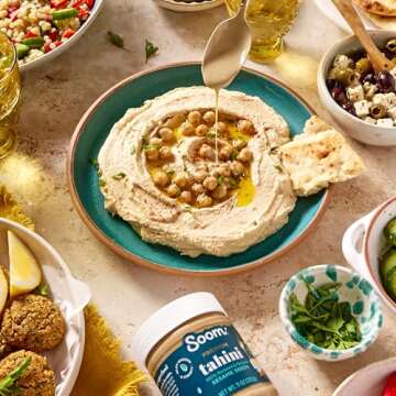 Soom Foods Ground Sesame Tahini Paste 11oz (2 Pack) | Silky Smooth Texture in Hummus, Dips, Salad Dr...