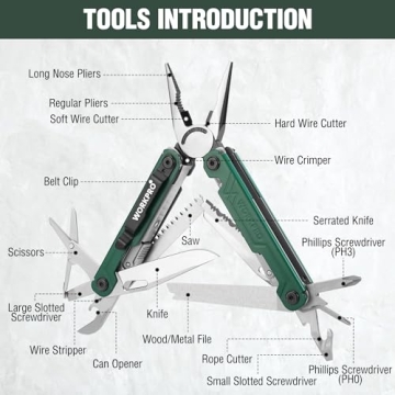 WORKPRO 18-in-1 Multi Tool for Outdoor Use