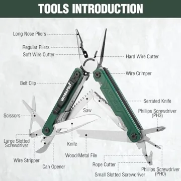WORKPRO 18-in-1 Multi Tool for Outdoor Use