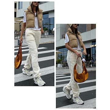 Trendy UANEO Cropped Puffer Vest in Multiple Colors