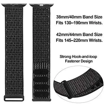 Geoumy Sport Nylon Bands for Apple Watch - 3 Pack