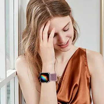 Geoumy Sport Nylon Bands for Apple Watch - 3 Pack