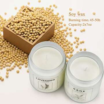 Scented Candles Gift Set for Aromatherapy Bliss