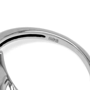 Elegant Silvershake Moonstone Filigree Silver Ring