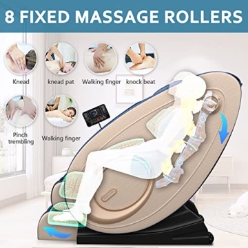 Massage Chair Bluetooth Zero Gravity Full Body Air Massage