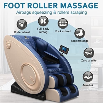 Massage Chair Bluetooth Zero Gravity Full Body Air Massage