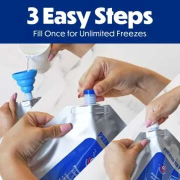 Cooler Shock Ice Packs for Cooler - Long Lasting Reusable Freezer Packs for Lunch Boxes and Backpack Cooler - Ice Packs for Camping Gear, Fishing, Road Trip & Beach Must Haves