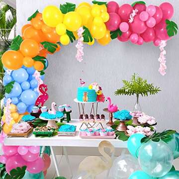 Winrayk Hawaiian Balloon Arch Kit for Vibrant Parties