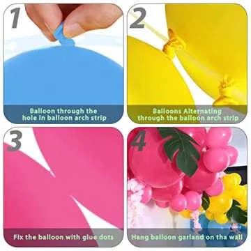 Winrayk Hawaiian Balloon Arch Kit for Vibrant Parties
