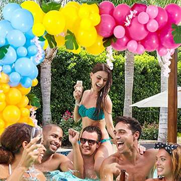 Winrayk Hawaiian Balloon Arch Kit for Vibrant Parties