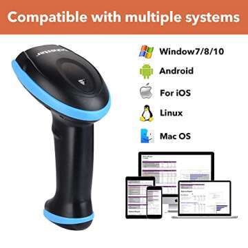 Trohestar Bluetooth Barcode Scanner: Versatile & Portable