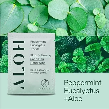 ALŌH Skin Softening Hand Wipes - Aloe and Peppermint Eucalyptus