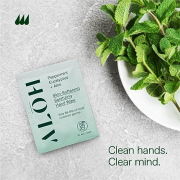 ALŌH Skin Softening Hand Wipes - Aloe and Peppermint Eucalyptus