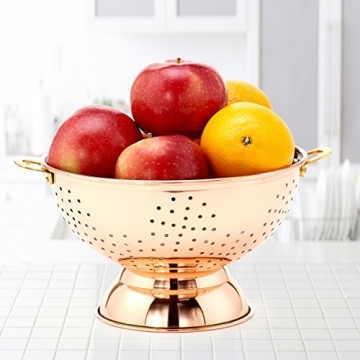 Old Dutch Copper Colander 9 In Stylish Kitchen Elegance