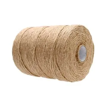 KINGLAKE Natural Jute Twine 656 Feet for Crafts & Gifts