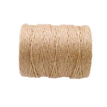 KINGLAKE Natural Jute Twine 656 Feet for Crafts & Gifts