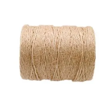 KINGLAKE Natural Jute Twine 656 Feet for Crafts & Gifts