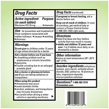 Dramamine Nausea Long Lasting Relief Pack of 2