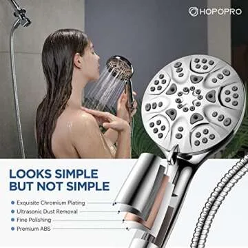 Upgrade Your Shower with HOPOPRO 6-Mode Handheld Shower Head