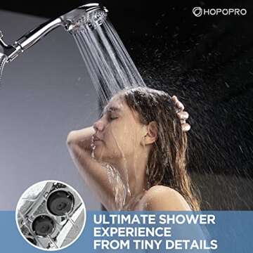 Upgrade Your Shower with HOPOPRO 6-Mode Handheld Shower Head