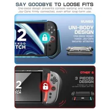 Mumba Dockable Case for Nintendo Switch 2 - Ergonomic Grip