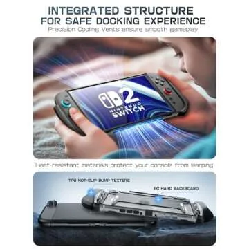 Mumba Dockable Case for Nintendo Switch 2 - Ergonomic Grip