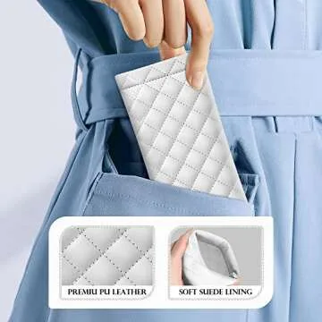 COMF-PRO Squeeze Top Sunglass Pouch - Portable Sunglass Organizer Pouch Bags Soft PU Leather Glasses 2 Pack