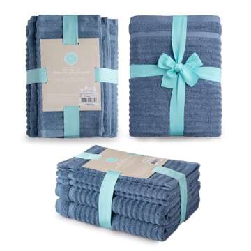 Shop Martha Stewart 6-Piece Cotton Bath Towel Set Now!