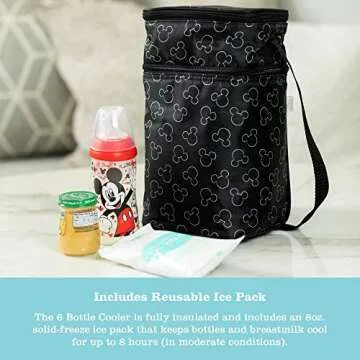 J.L. Childress Disney Baby Insulated 6 Bottle Cooler