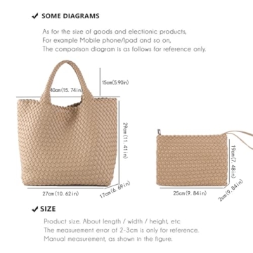 Stylish Vegan Leather Woven Handbag for Women
