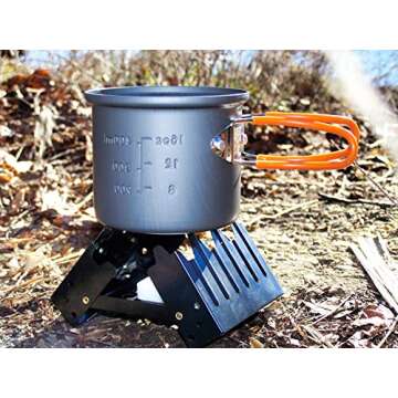 UST Folding Stove with Fuel Cubes and Lightweight, Durable Construction for Backpacking, Camping, Hu...