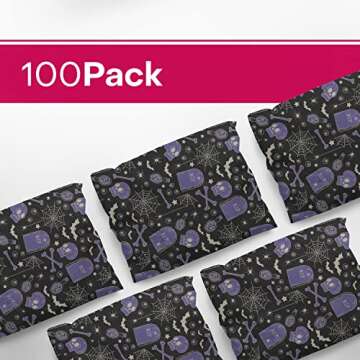 Package Mint Poly Mailers 10 x 13 100 Pack | Waterproof & Tear Resistant Mailing Envelopes for Small Business Supplies | Shipping Bags for Clothes | Cute Shipping Bags for Small Business - Grim Tonic