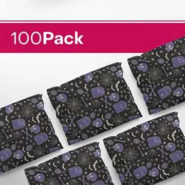 Package Mint Poly Mailers 10 x 13 100 Pack | Waterproof & Tear Resistant Mailing Envelopes for Small Business Supplies | Shipping Bags for Clothes | Cute Shipping Bags for Small Business - Grim Tonic